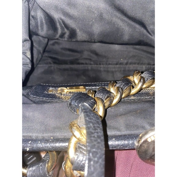 Marc Jacobs black Nylon With Leather Trim‎ quilted Stam Satchel Shoulder Bag - Picture 8 of 10